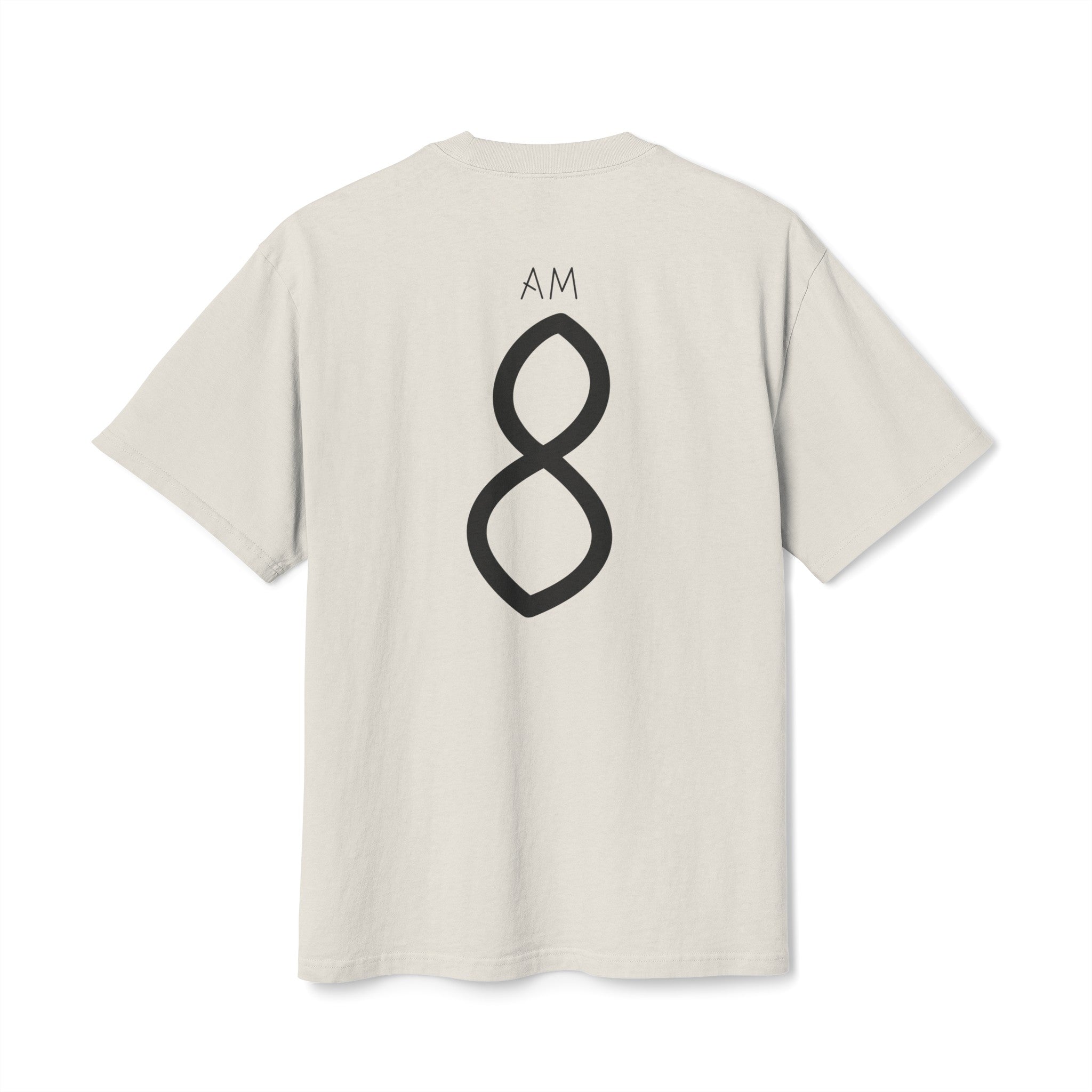 8AM Heavy Oversized T—Shirt Bone