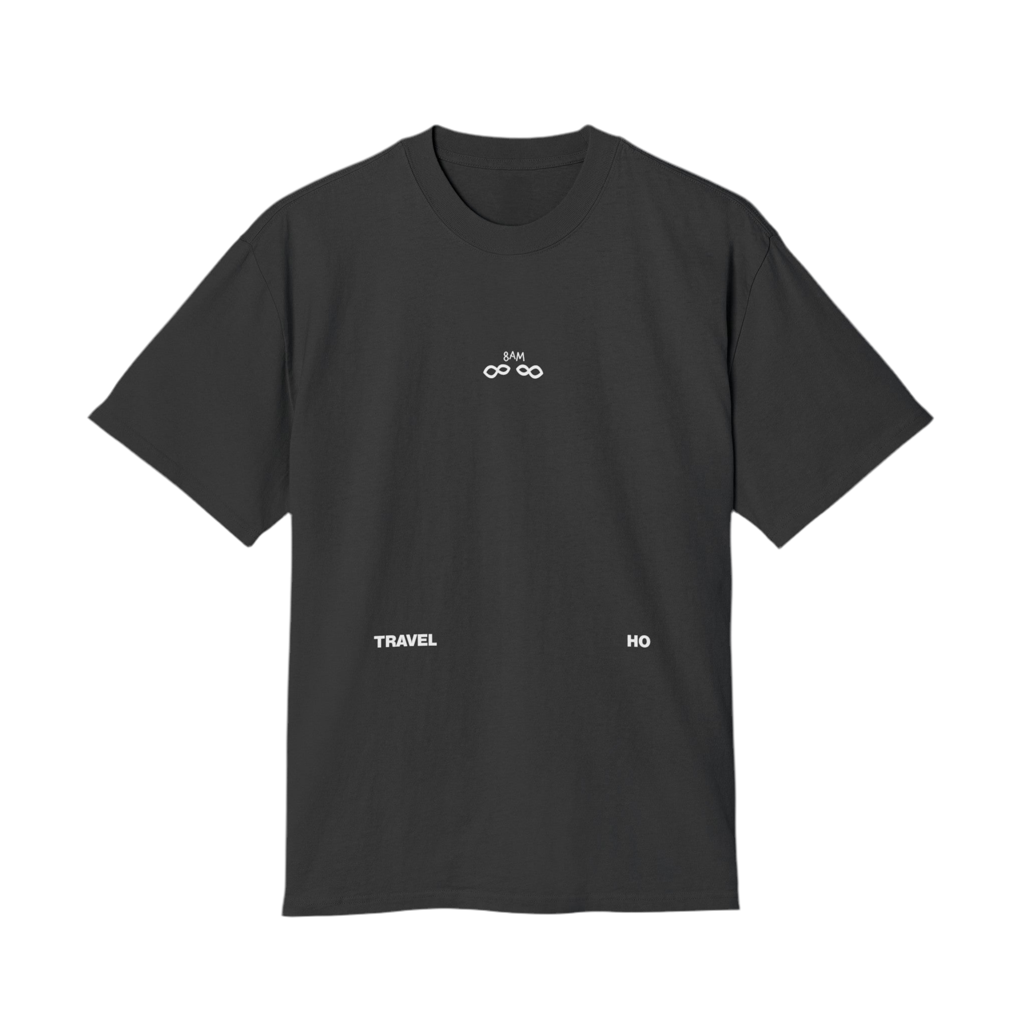 8AM Travel Ho Heavy Oversized T—Shirt