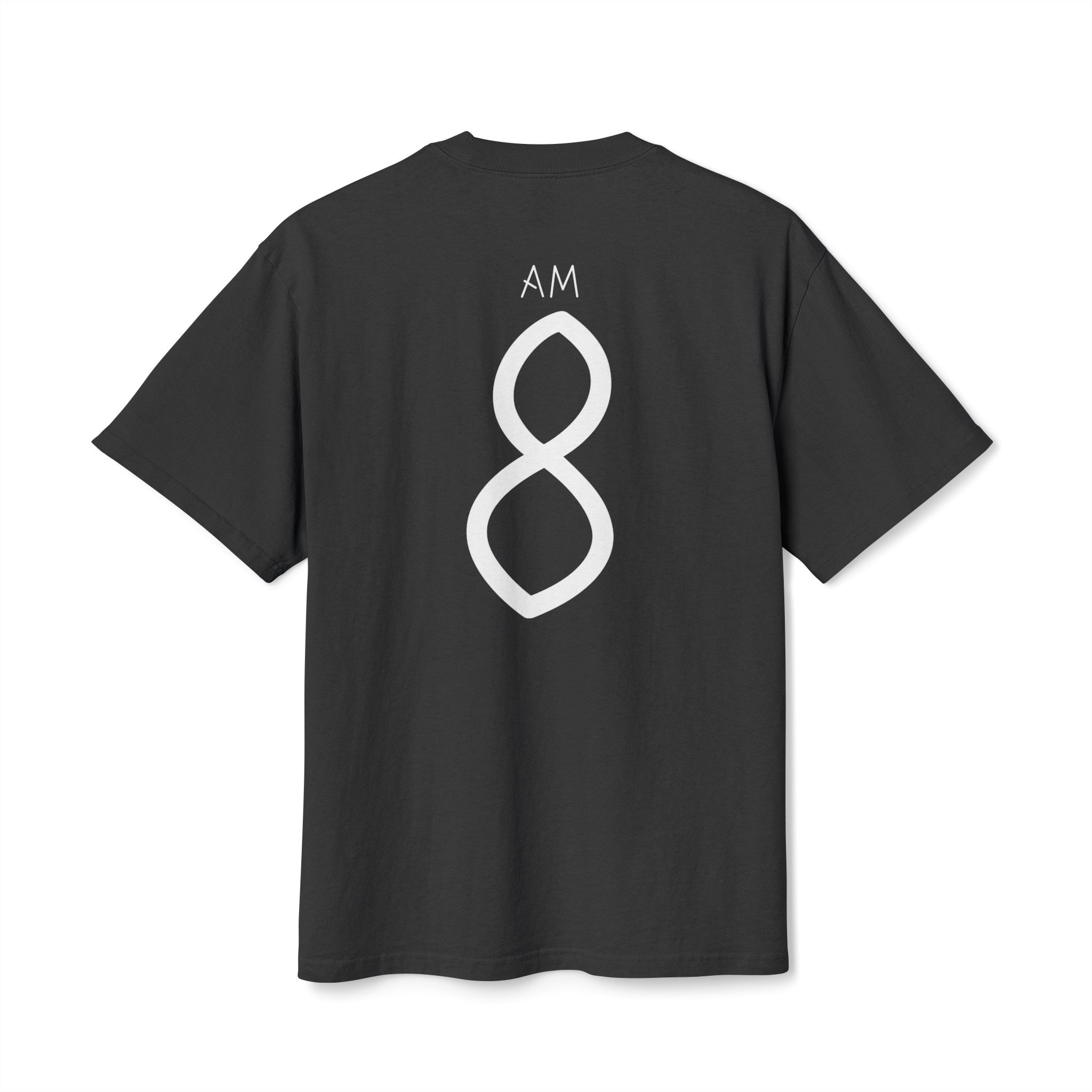 8AM Heavy Oversized T—Shirt Faded Black