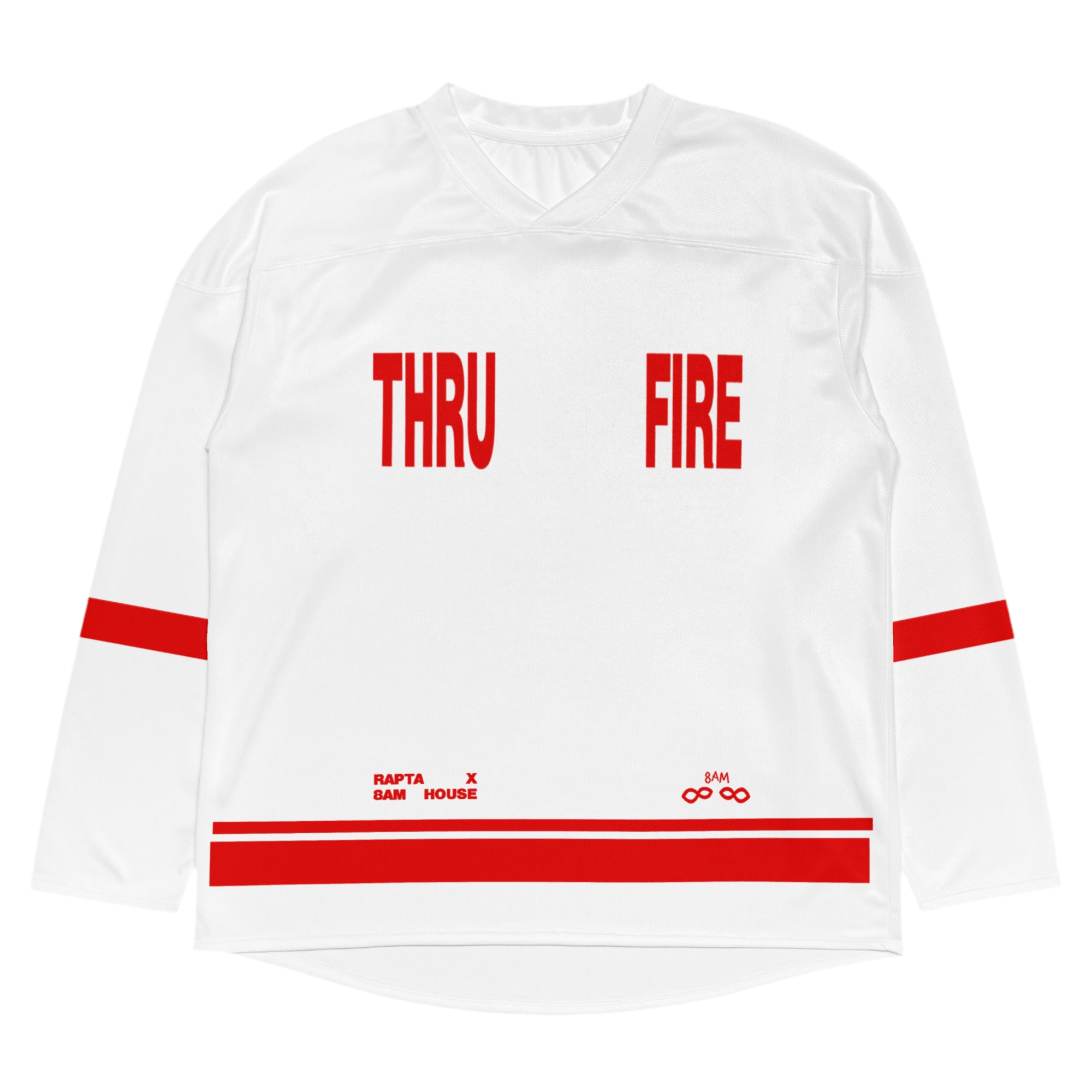 8AM THRU FIRE HOCKEY JERSEY