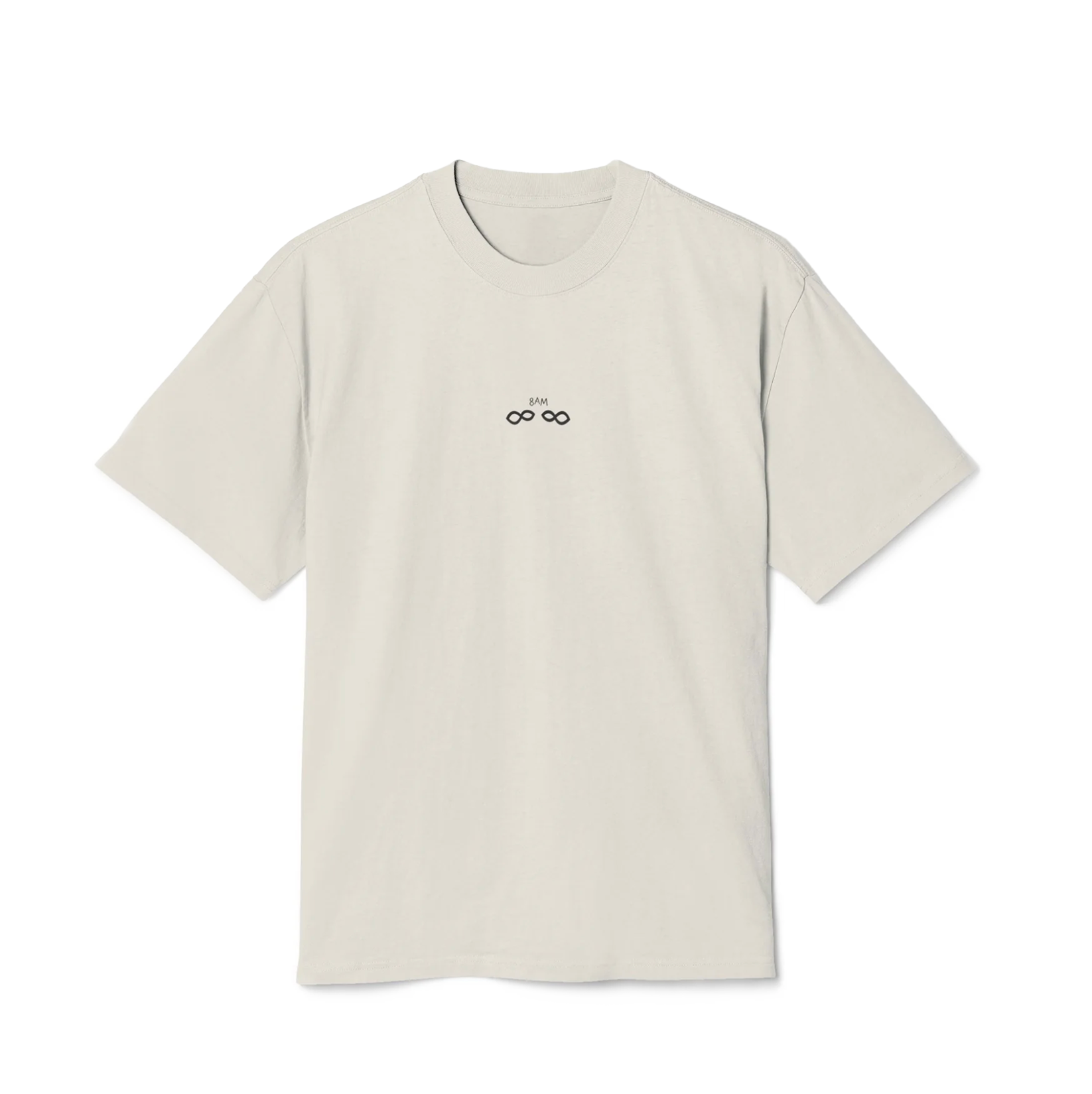 8AM Heavy Oversized T—Shirt Bone
