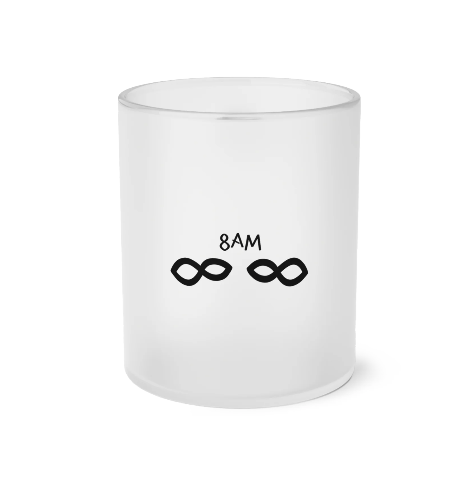 8AM Glass Coffee Mug